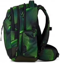 Schulrucksack Seismic Green individuell Satch Match grün schwarz recycelt