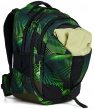 Schulrucksack Seismic Green individuell Satch Match grün schwarz recycelt