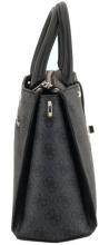 Guess Zamira Henkeltasche Dark Taupe Logo Alloverprint