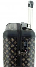 Guess Handgepäckkoffer Wilder Travel Brown dunklabraun Logoprint