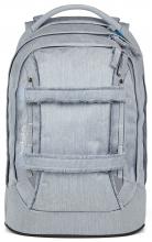 Set Satch Denim Schultasche reflektierend Washed Blue hellblau Fransen 