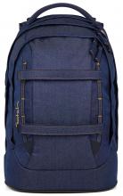 Satch Pack Jugendranzen Denim Blue dunkelblau Set Pennal Sportbeutel 