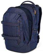 Satch Pack Jugendranzen Denim Blue dunkelblau Set Pennal Sportbeutel 