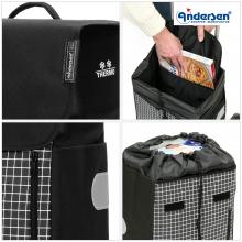 Andersen Shopper Ersatztasche Hente schwarz kariert mit Thermofach