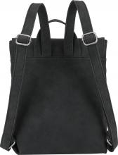 Damenrucksack klein Fritzi aus Preußen Black Kunstleder vegan