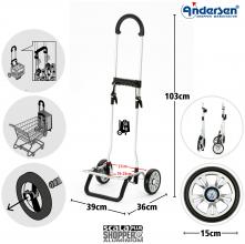 Andersen Scala Shopper Plus Aluminium-Gestänge für Einkaufstrolley