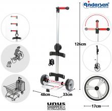 robustes Fahrgestell Unus Shopper Andersen Kugellager Aluminium