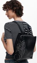 Damenrucksack Desigual schwarz Sumy Mini Goodall bestickt Nieten