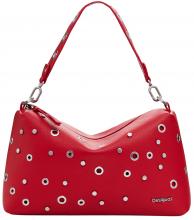 Kurzhenkeltasche Nieten Desigual rockig rot Bergamo Rebel