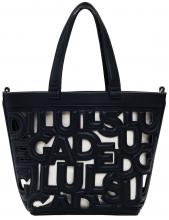 Desigual Henkeltasche Valdivia Maki schwarz Cut Out Zugbänder
