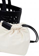 Desigual Henkeltasche Valdivia Maki schwarz Cut Out Zugbänder