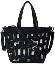 Desigual Henkeltasche Valdivia Maki schwarz Cut Out Zugbänder