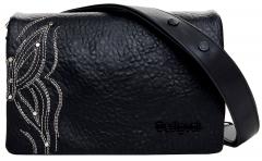 schwarze Umhängetasche Dortmund Flap 2.0 feminin Schmetterling 