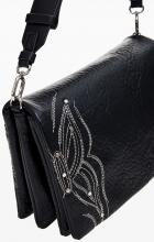 schwarze Umhängetasche Dortmund Flap 2.0 feminin Schmetterling 