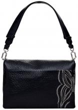 schwarze Umhängetasche Dortmund Flap 2.0 feminin Schmetterling 