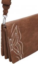 Dormtund Flap 2.0 Überschlagtasche Desigual braun bestickt Nieten Goodall