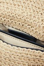 Crossover Bag Bast Desigual Venecia Phone Raffia Überschlag Natural