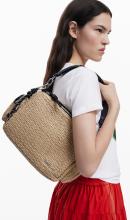 Desigual große Handtasche Habana Bast Natural
