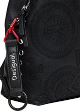 Sumy Mini Desigual Citybackpack schwarz Stickereien Negro Dejavu