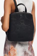 Sumy Mini Desigual Citybackpack schwarz Stickereien Negro Dejavu