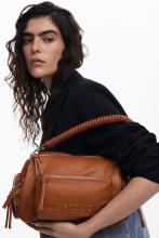 Habana Desigual Camel Umhängetasche braun