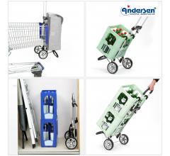 Andersen Einkaufsroller Scala Shopper Plus Eske Rot Aluminium