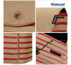 Andersen Einkaufsroller Scala Shopper Plus Eske Rot Aluminium