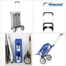 praktischer Transportroller mit Einkaufstasche Weda Blau Andersen Alu Star Shopper