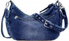 Beuteltasche Astana Desigual jeansblau Logo