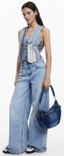 Beuteltasche Astana Desigual jeansblau Logo