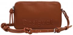 schmale Crossovertasche Desigual Handy Julia braun
