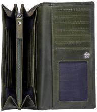 große Damengeldtasche dunkelgrün Vintage Maitre Birkenfeld Diedburg