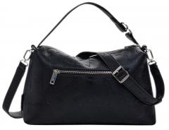 Bergamo Schultertasche Desigual crossover Mickey schwarz Prägung