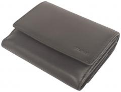 Unisex Geldtasche schwarz Leder Maitre F3 Guntram