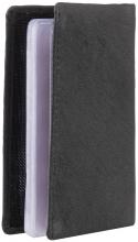 Kartenetui Maitre 06 Triangolo schwarz Nappaleder