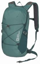 grüner Multisportrucksack Jack Wolfskin Cyrox Shape 15 Liter Jade Raincover