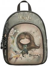 Cityrucksack Anekke Real Stickerei beige taupe Glitzer Nieten