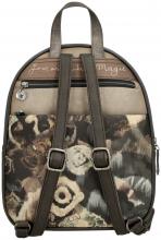 Cityrucksack Anekke Real Stickerei beige taupe Glitzer Nieten