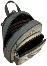 Cityrucksack Anekke Real Stickerei beige taupe Glitzer Nieten