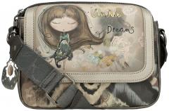Anekke Real Überschlagtasche Print Stickerei Glitzer Beigetöne