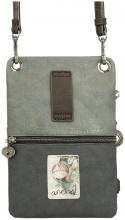 bestickte Crossovertasche Anekke Real Manifesto taupe