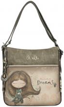 Taschenrucksack Anekke Real Hobobag Stickerei beige taupe