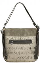 Taschenrucksack Anekke Real Hobobag Stickerei beige taupe