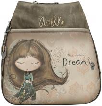 Taschenrucksack Anekke Real Hobobag Stickerei beige taupe