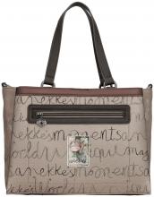 Kurzgrifftasche Anekke Real Manifesto Ziernieten abstrakt