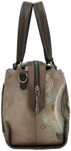 bestickte Bowlingtasche Glitzersteine beige bunt Anekke Real 