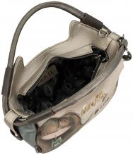 Anekke Real raffinierte Kurzgrifftasche beige bunt Glitzersteine