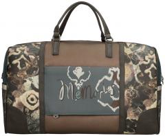 Anekke Reisetasche Weekender Real bestickt Nieten beige grau