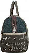 Anekke Reisetasche Weekender Real bestickt Nieten beige grau