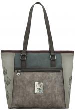 geräumige Shoppertasche Anekke Real Manifesto Nieten Metallic